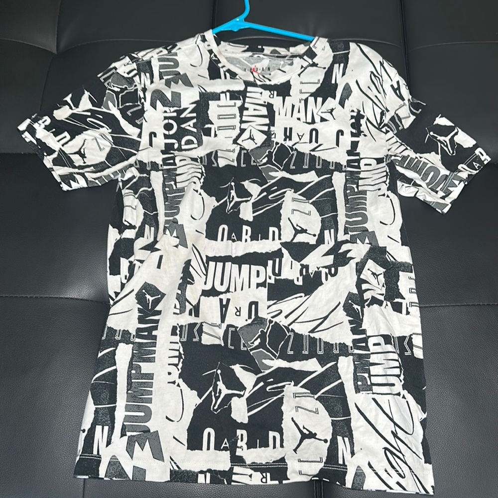 Black and white Jordan shirt